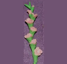 Dollhouse Miniature Gladiolas, Lt Pink, Per Stem